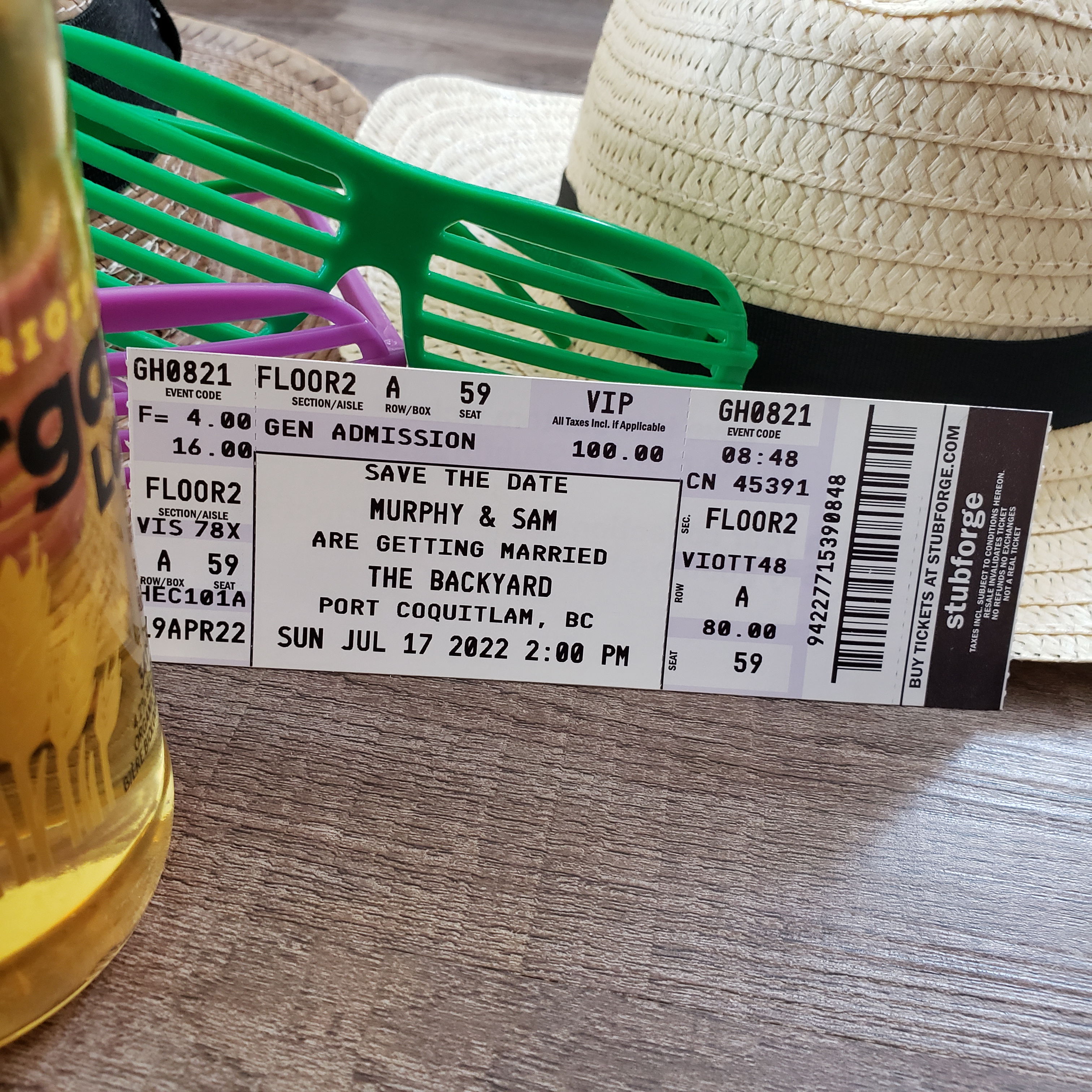 User submitted photo of ticket