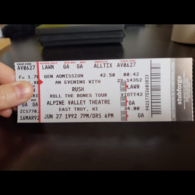 User submitted photo of ticket