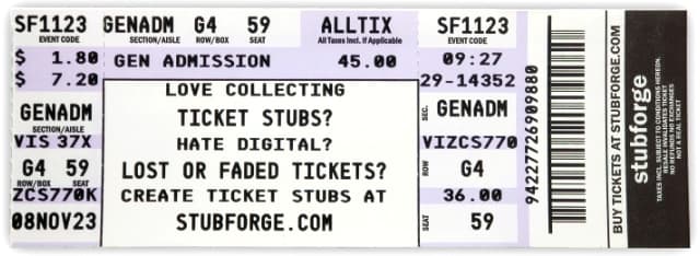 Series2-Purple ticket example