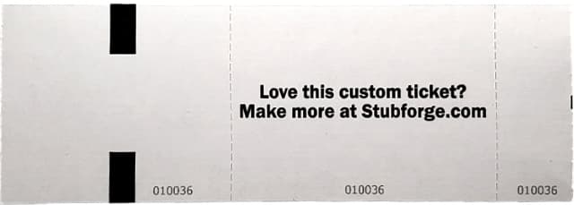 Back of a Stubforge Ticket