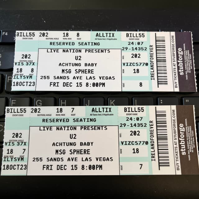 User submitted photo of ticket