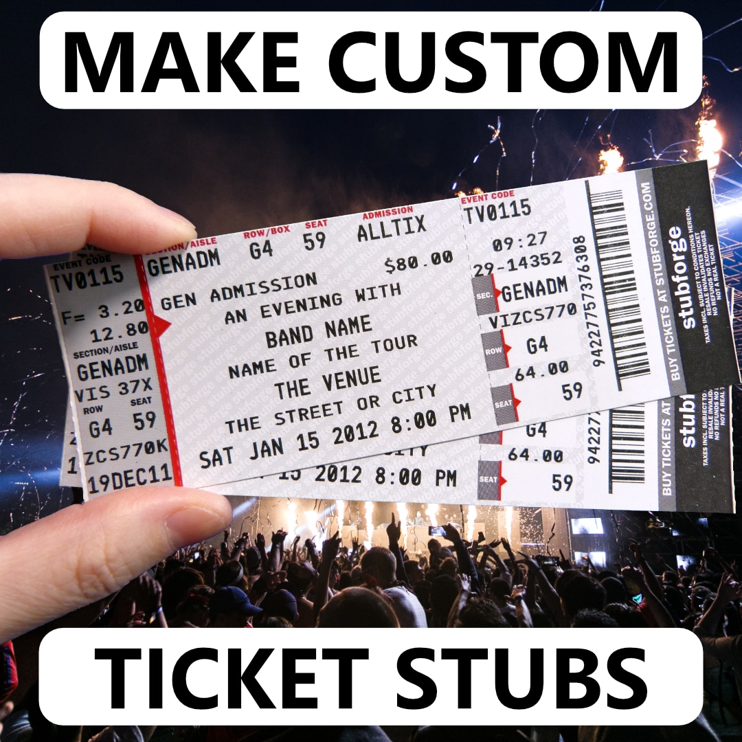 Design Custom Ticket Stubs