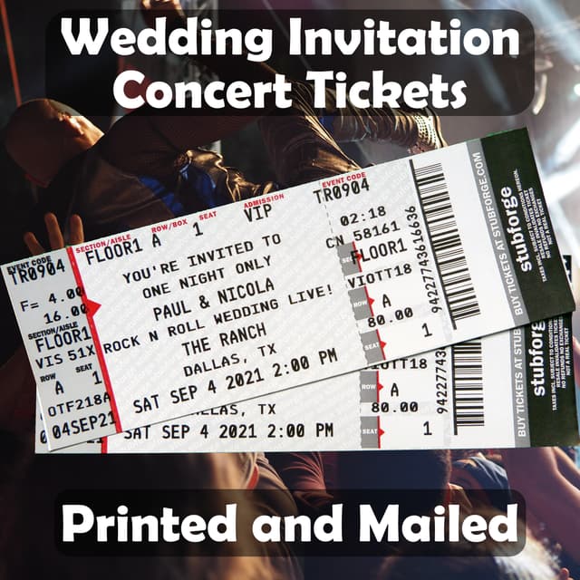 💒 Build a Custom Wedding Ticket - Stubforge.com